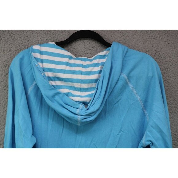 Quaker Factory Hooded Full Zip Cardigan-Rhinestones-Embroidery-Size Large - Picture 10 of 11